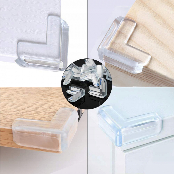 Protectie colturi din silicon transparent 4 bucati [2]
