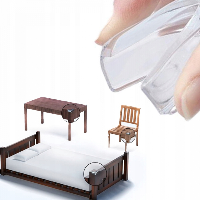 Protectie colturi din silicon transparent 4 bucati [7]
