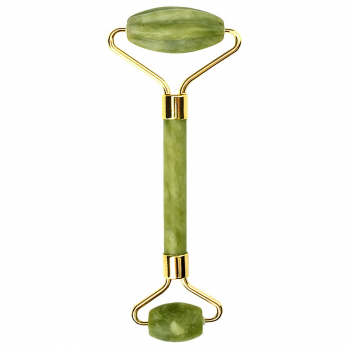 Rola Jad Natural, pentru masaj si tonifiere, Quartz Natural Verde [4]