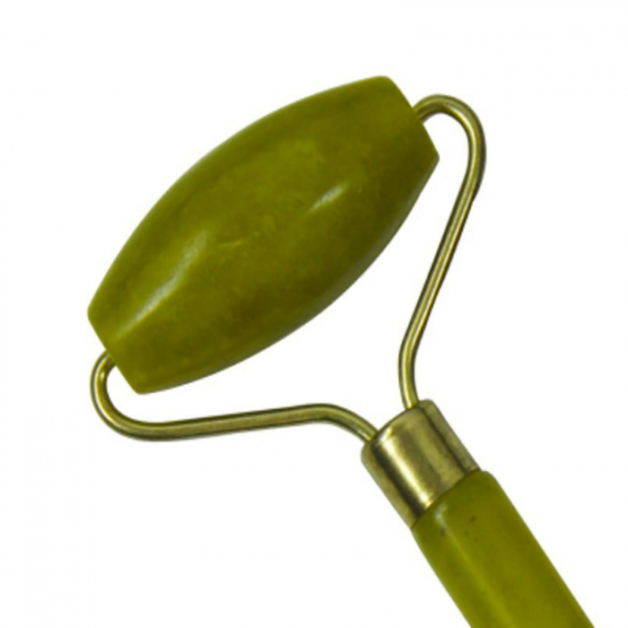 Rola Jad Natural, pentru masaj si tonifiere, Quartz Natural Verde [5]