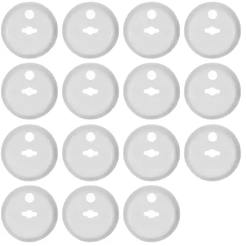 Set 15 protectii priza impotriva accidentarii copiilor, usor de montat, albe, rezistente, plastic [9]