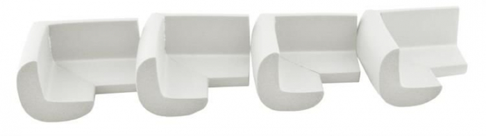 Set 4 aparatori moi pentru colturi, albe [4]