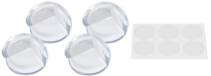 Set 4 protectii colturi, 3.5cm, Silicon, Transparent [7]