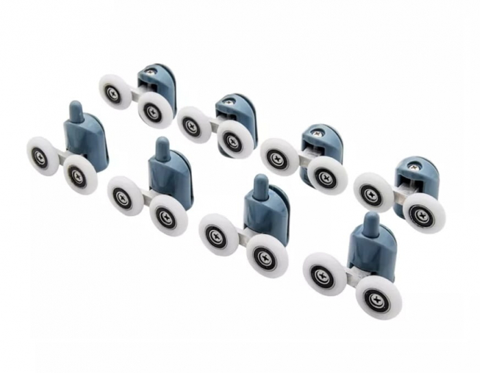 Set 8 Role duble inferioare si superioare pentru cabina de dus 24 piese [5]