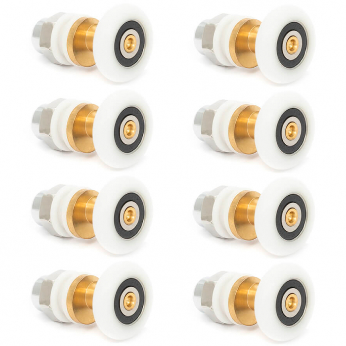 Set 8 role excentrice de 25 mm, alama, otel si plastic [5]