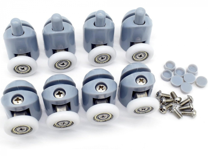 Set 8 role simple pentru cabina de dus, calitate premium, 20mm 23mm 25mm [7]