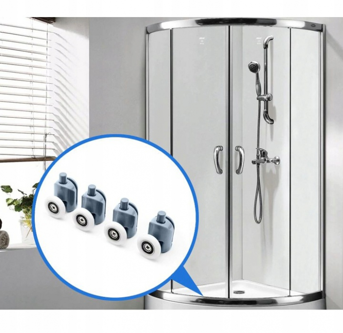 Set 8 role universale duble superioare si inferioare pentru cabina de dus [4]