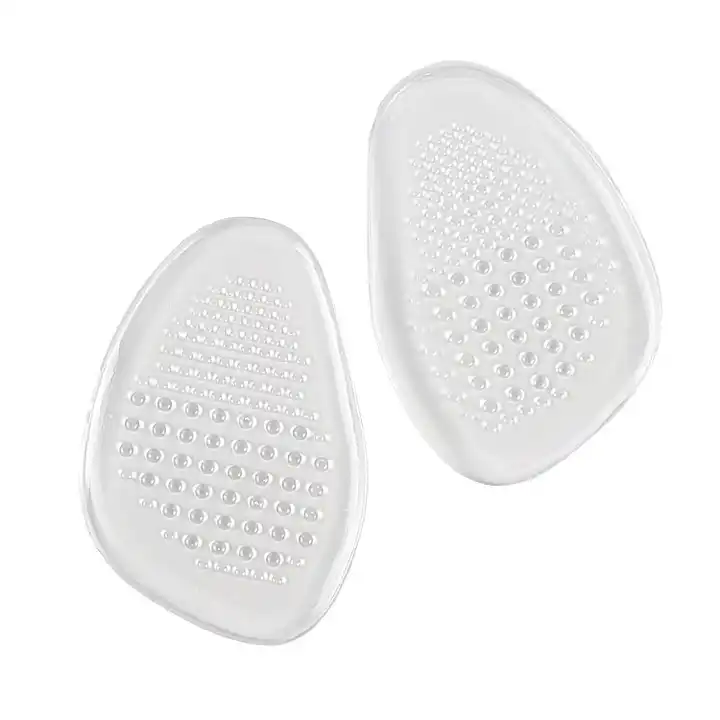 Set de 2 pernute pentru degetele de la picioare Silicon, reutilizabile, marime universala, Pernute de silicon pentru pantofi pentru tocuri inalte, adeziv puternic, Alb Transparent [7]
