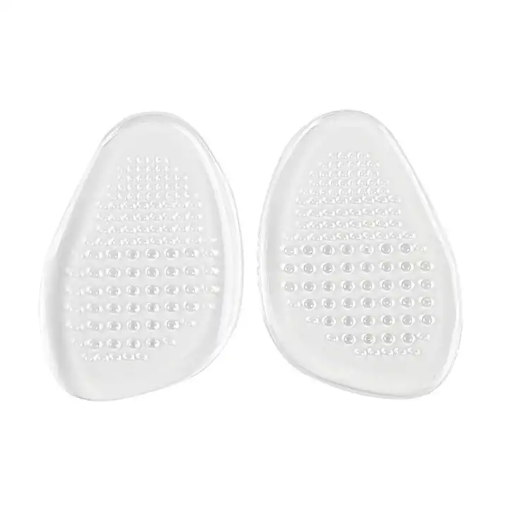 Set de 2 pernute pentru degetele de la picioare Silicon, reutilizabile, marime universala, Pernute de silicon pentru pantofi pentru tocuri inalte, adeziv puternic, Alb Transparent [10]