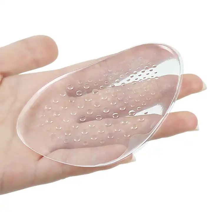 Set de 2 pernute pentru degetele de la picioare Silicon, reutilizabile, marime universala, Pernute de silicon pentru pantofi pentru tocuri inalte, adeziv puternic, Alb Transparent [8]