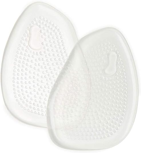 Set de 2 pernute pentru degetele de la picioare Silicon, reutilizabile, marime universala, Pernute de silicon pentru pantofi pentru tocuri inalte, adeziv puternic, Alb Transparent [2]