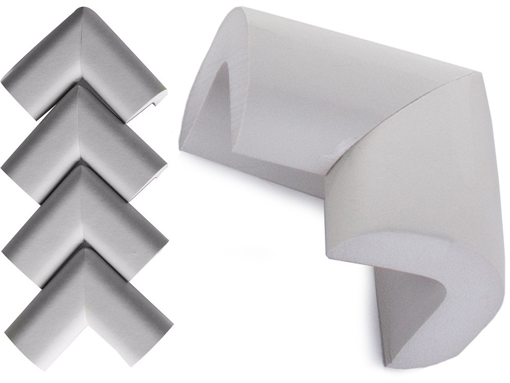 Set de 4 bucati protectii pentru colturi, masa, forma L, camera copilului, culori diferite [11]