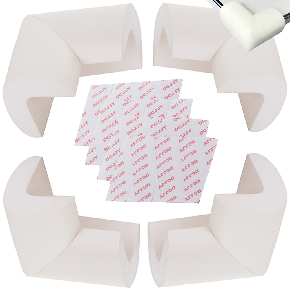 Set de 4 bucati protectii pentru colturi, masa, forma L, camera copilului, culori diferite [9]
