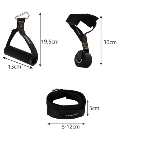 Set de benzi de exerciții + accesorii [3]