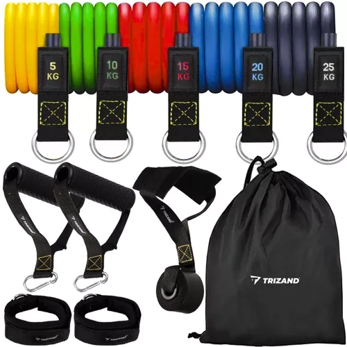 Set de benzi de exerciții + accesorii [1]