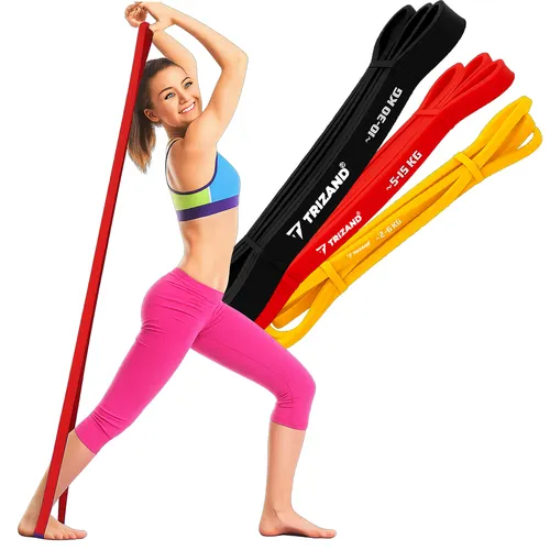 Set de benzi elastice pentru exerciții – 3 buc. Trizand, de la 2 kg la 30 kg [7]