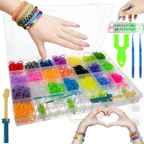 Set de brățări DIY cu benzi de cauciuc – Kit creativ XXL [1]