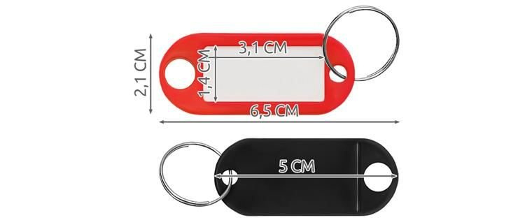 Set de brelocuri/identificatori de chei 100 buc [3]