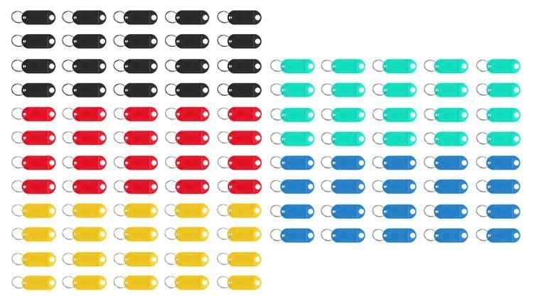 Set de brelocuri/identificatori de chei 100 buc [5]