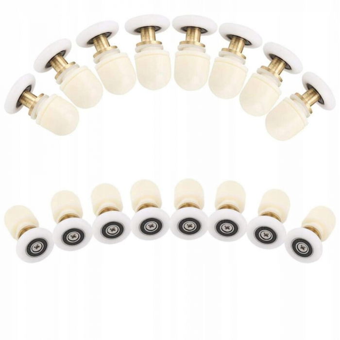 Set de role excentrice pentru cabina de dus 25 mm, alama, otel, plastic, ABS [2]