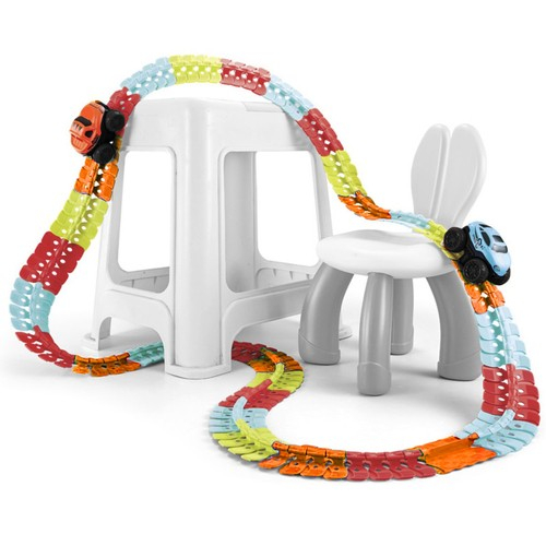 Set pista curse si masinute, Plastic, 3+ani, Multicolor [3]
