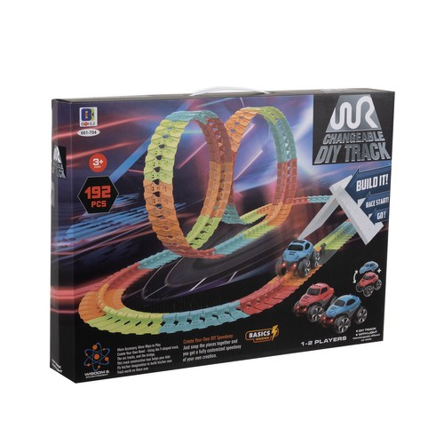 Set pista curse si masinute, Plastic, 3+ani, Multicolor [2]