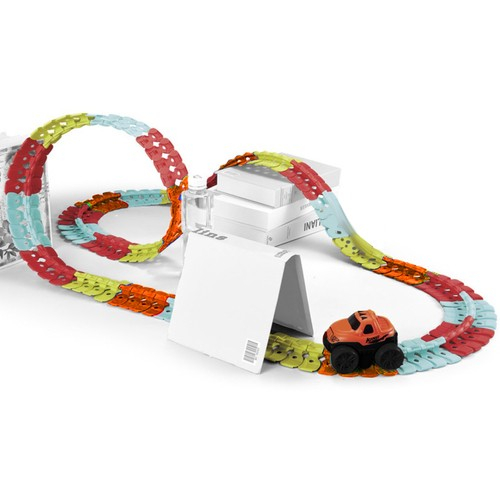 Set pista curse si masinute, Plastic, 3+ani, Multicolor [7]