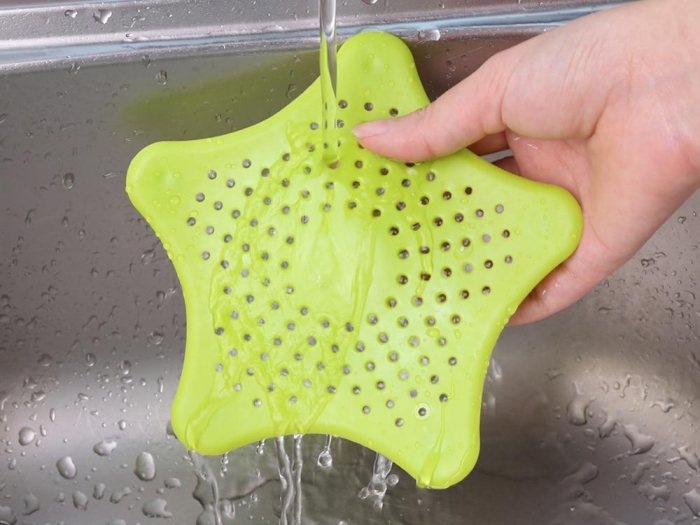Sita din silicon pentru protectie anti infundare scurgere sifon chiuveta, cada, pardoseala, baie sau bucatarie [11]