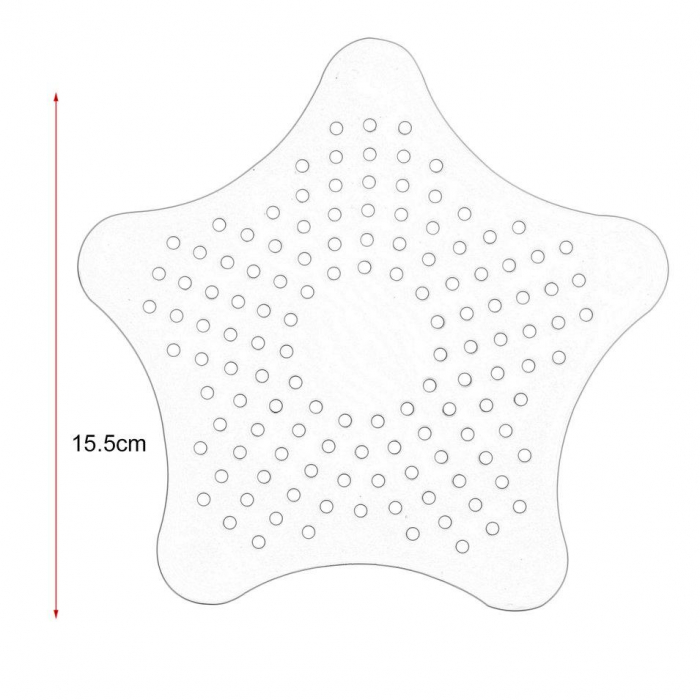 Sita din silicon pentru protectie anti infundare scurgere sifon chiuveta, cada, pardoseala, baie sau bucatarie [6]
