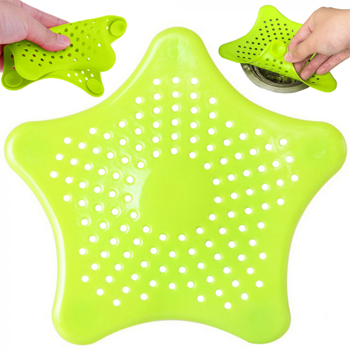 Sita din silicon pentru protectie anti infundare scurgere sifon chiuveta, cada, pardoseala, baie sau bucatarie [3]