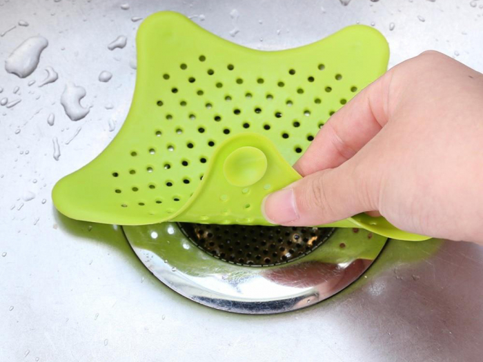 Sita din silicon pentru protectie anti infundare scurgere sifon chiuveta, cada, pardoseala, baie sau bucatarie [12]