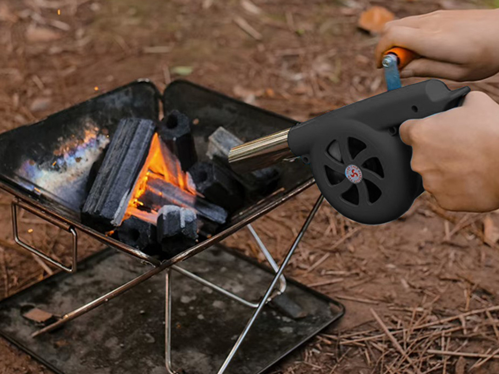 Suflanta Manuala Pentru Aprinderea Gratarului, A Focurilor De Tabara, Seminee, Maner Robust [7]