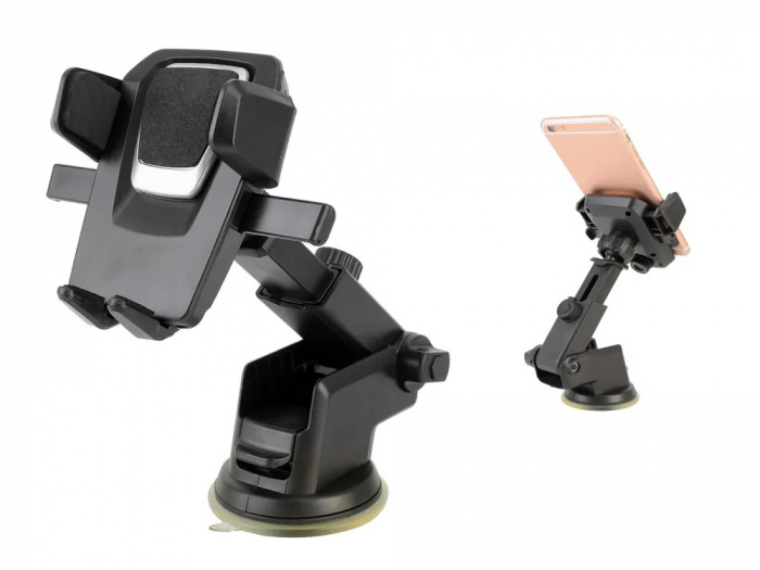 Suport auto pentru telefon, gps,  parbriz, cockpit, rezistent [4]