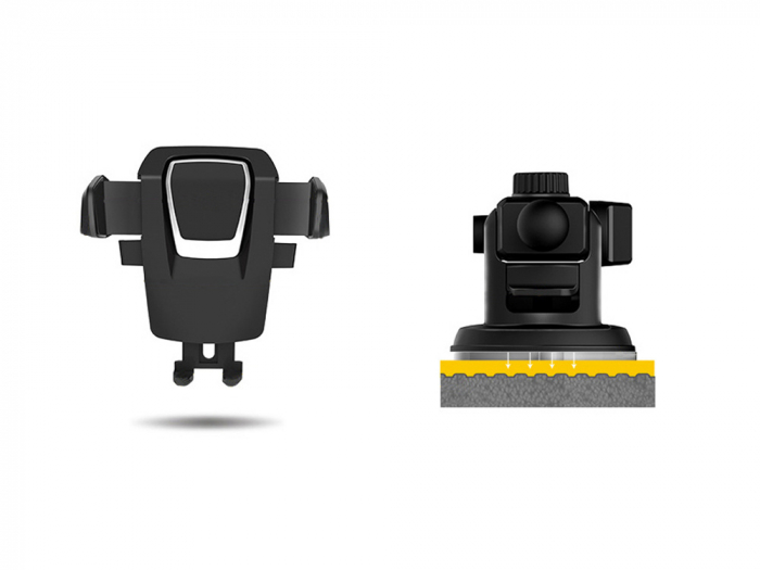 Suport auto pentru telefon, gps,  parbriz, cockpit, rezistent [8]