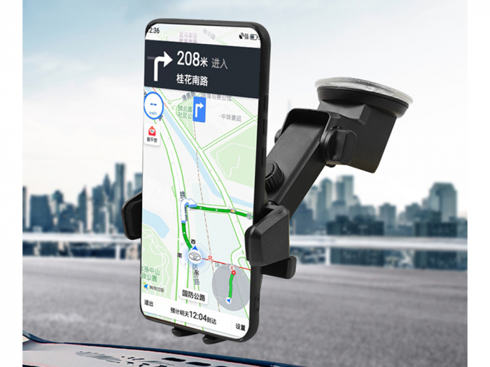 Suport auto pentru telefon, gps,  parbriz, cockpit, rezistent [2]