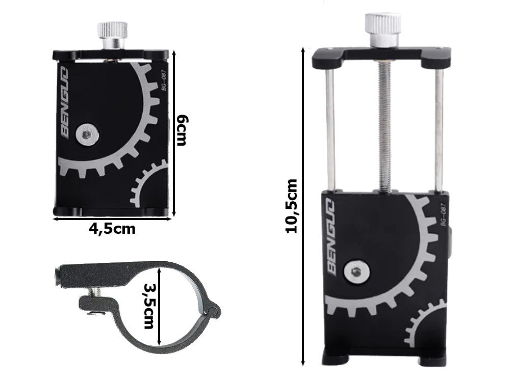 Suport telefon, ghidon bicicleta, aluminiu [7]