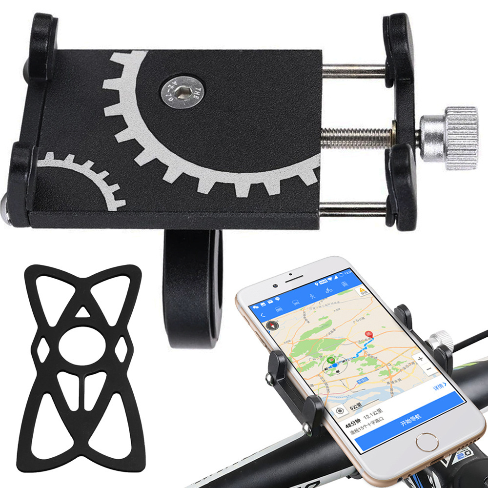 Suport telefon, ghidon bicicleta, aluminiu [1]