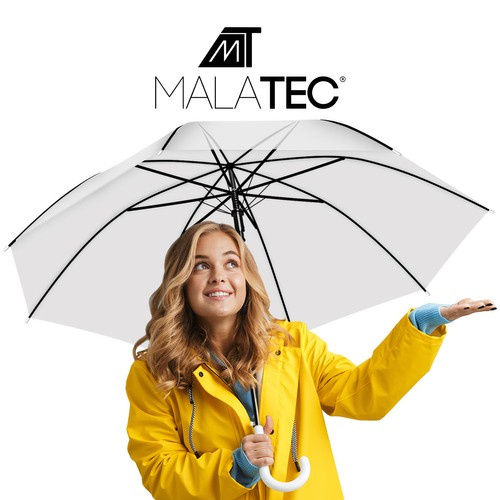 Umbrela albă transparentă [2]