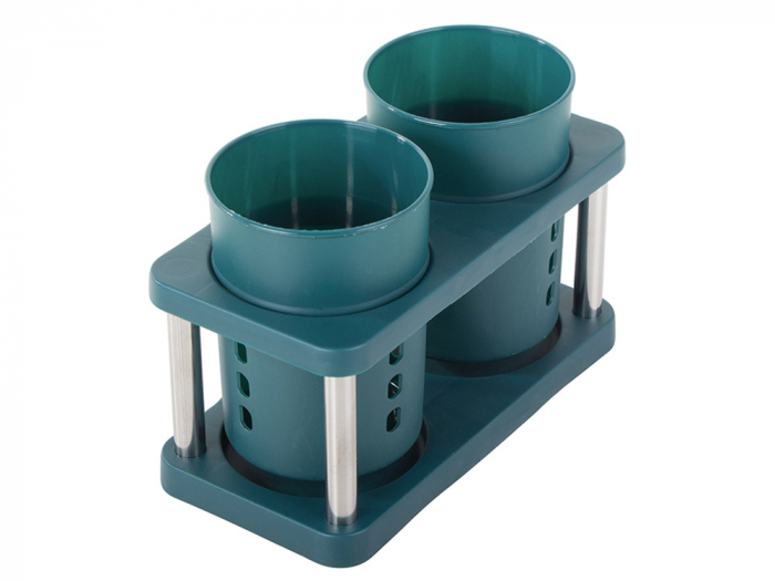 Uscator vertical tacamuri cu sistem captare apa scursa, verde [4]