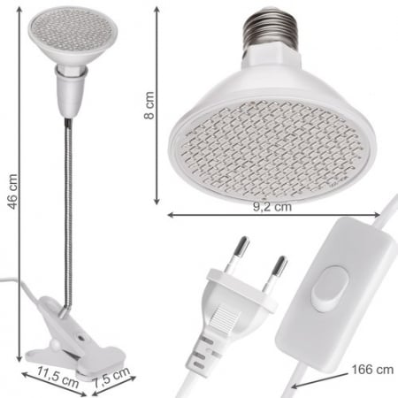 Lampă cu 200 LED-uri pentru creșterea plantelor [24]