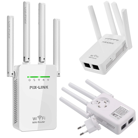 Camere supraveghere - Amplificator semnal Wifi puternic 300mbps wps