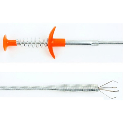 Aparat sarpe desfundat tevi de scurgere, metalic, tub flexibil, 61.5 cm [2]