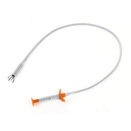 Accesorii scule de mana - Aparat sarpe desfundat tevi de scurgere, metalic, tub flexibil, 61.5 cm