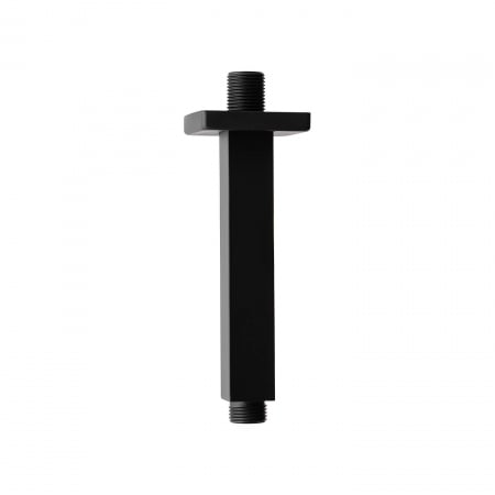 Braț de tavan NEGRU, mâner scurt pentru duș cu efect de ploaie 15 cm [4]