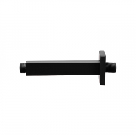 Braț de tavan NEGRU, mâner scurt pentru duș cu efect de ploaie 15 cm [3]