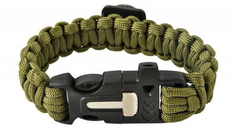 Brățară de SUPRAVIEȚUIRE cu Accesorii - Verde [7]