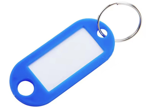 Breloc pentru chei cu etichetă, 100 buc, diferite culori, identificatori de chei [7]