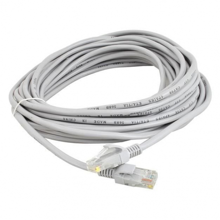 Retelistica - Cablu de retea ,5M,Gri, DeTech, UTP cat 5e, mufat 2 x rj45