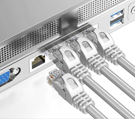 Cablu LAN de retea, Internet, RJ 45, PVC, diferite marimi, Gri [7]