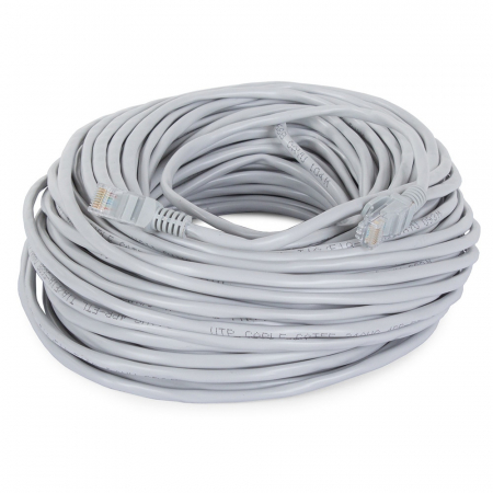 Retelistica - Cablu LAN de retea, RJ 45, CAT5E, PVC, 30 m, Gri